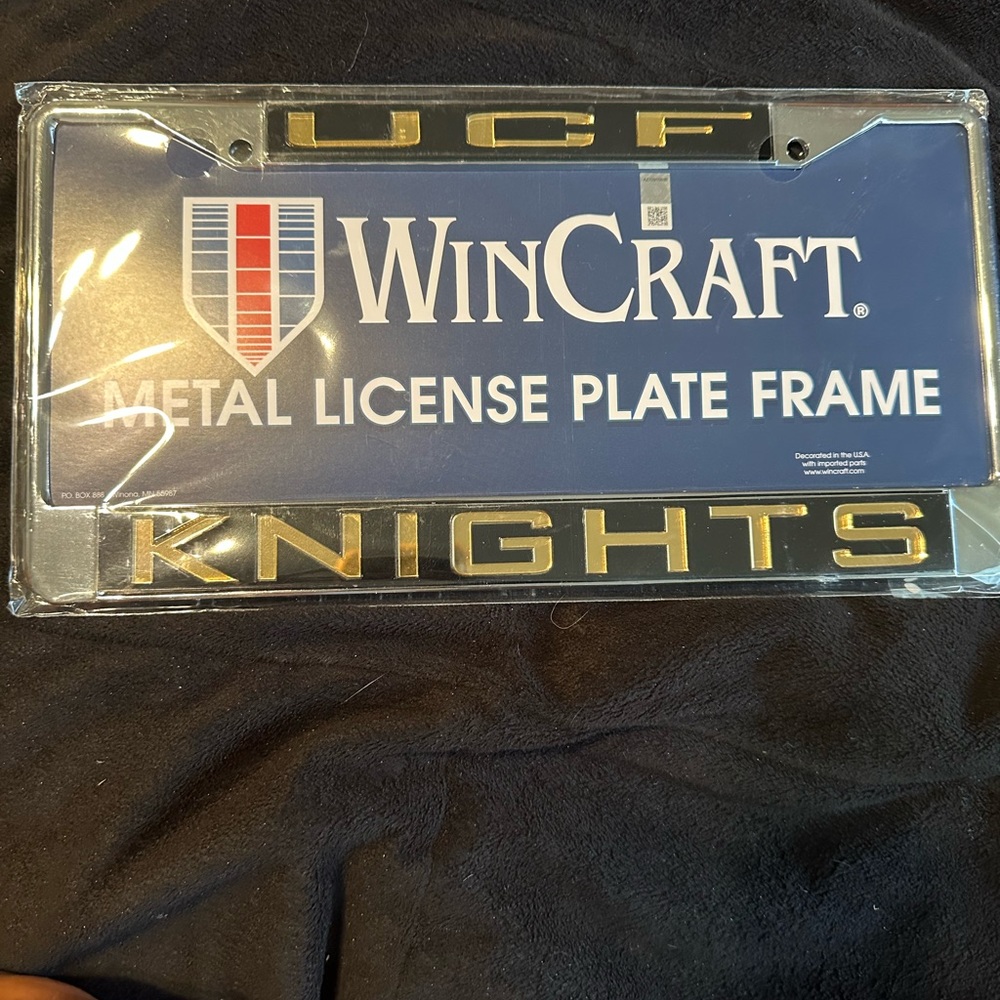 UCF KNIGHTS Win Craft Metal License Plate Frame